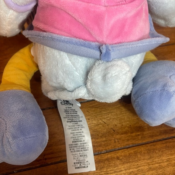 Disney Store Daisy  Duck Plush Stuffed Animal Pink Shirt Purple Bow 18" - Picture 4 of 4